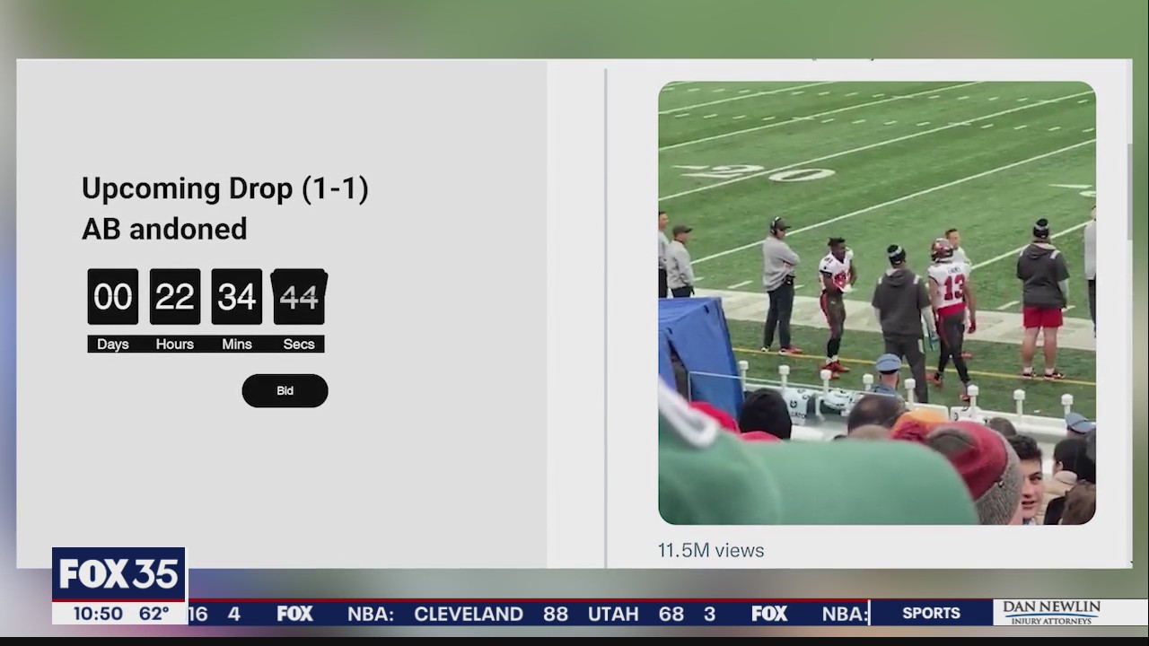 Viral video of Antonio Brown mid-game exit turned into NFT
