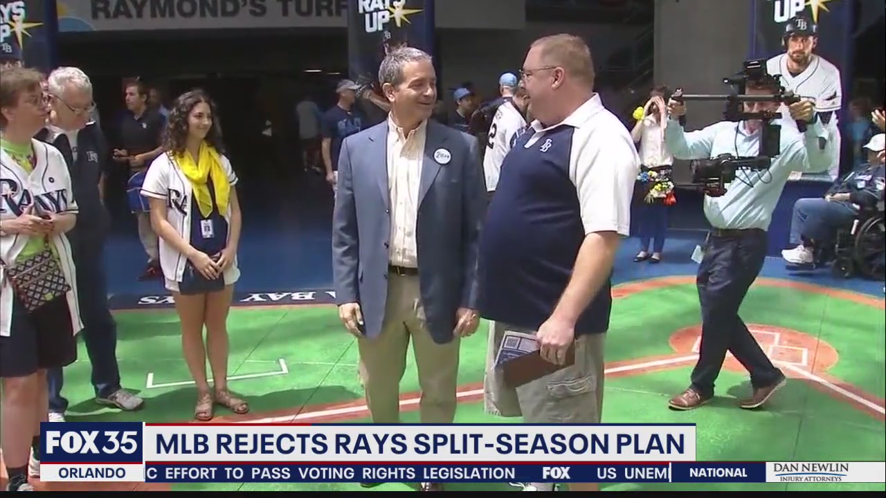 Rays say split-season plan with Montreal rejected by MLB