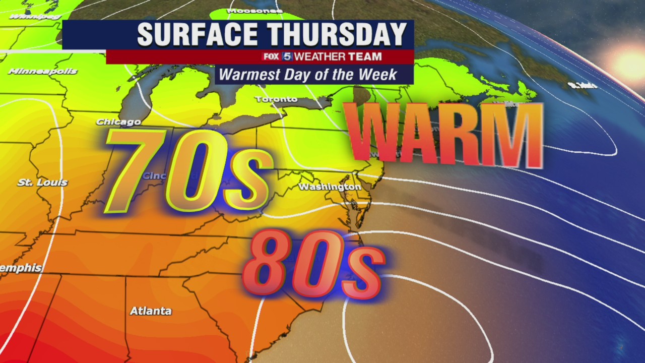 FOX 5 Weather forecast for Thursday, October 21