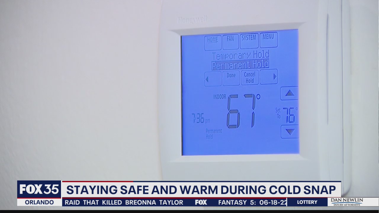 Staying safe and warn during cold snap