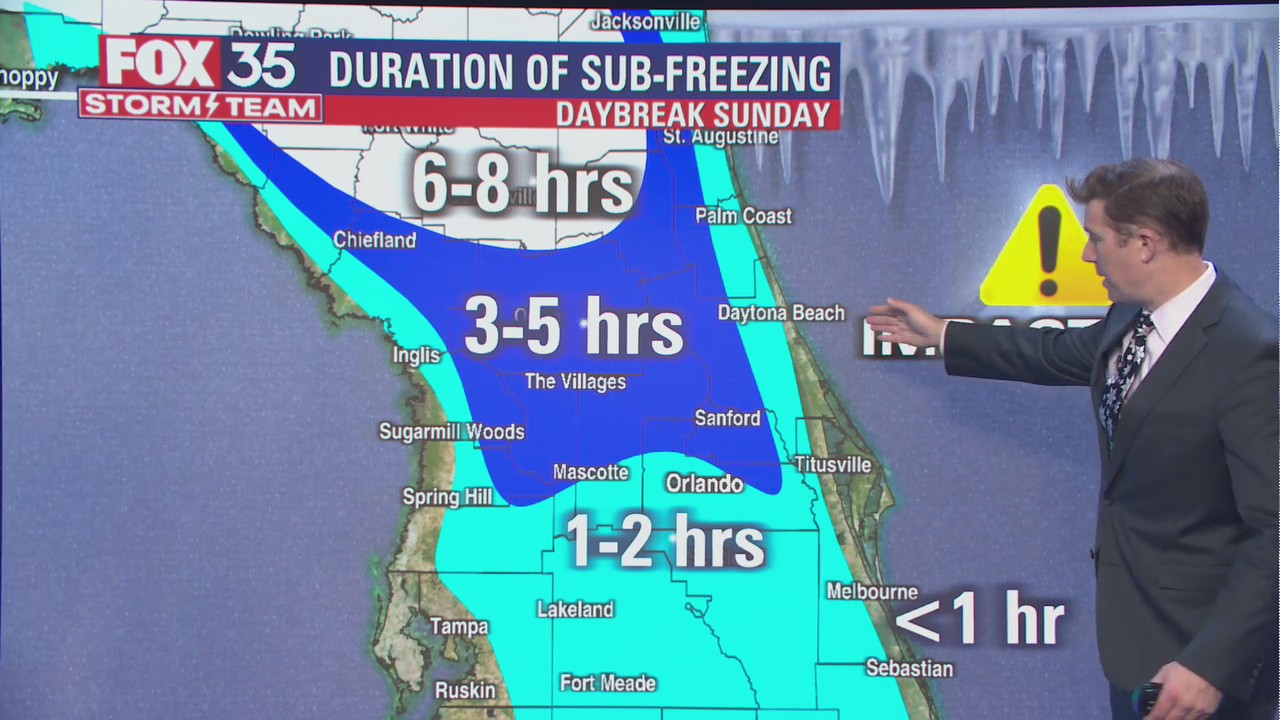 Coldest weather in years on the way to Central Florida