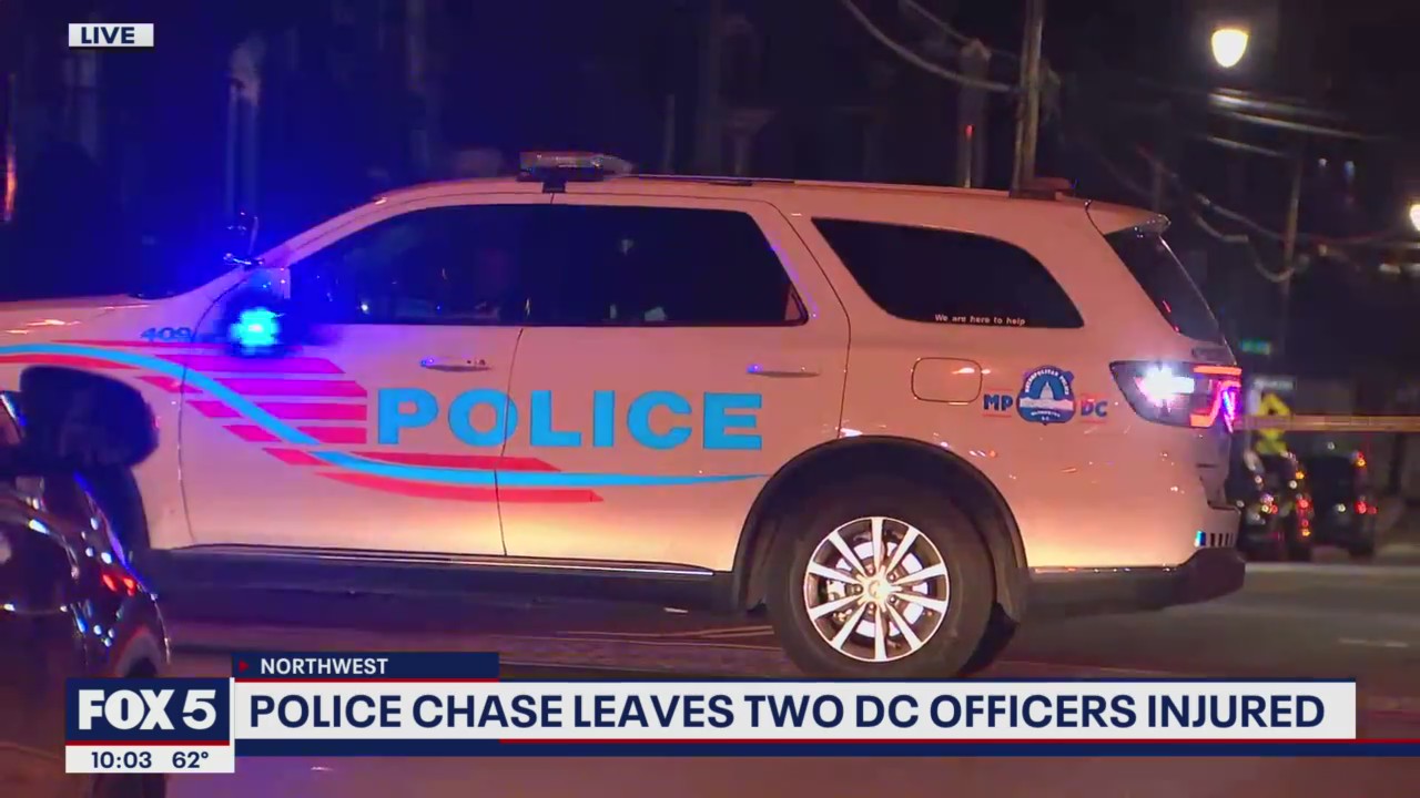 Police chase leaves 2 DC officers injured | FOX 5 DC