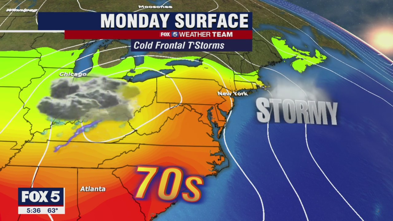 FOX 5 Weather forecast for Monday, October 25