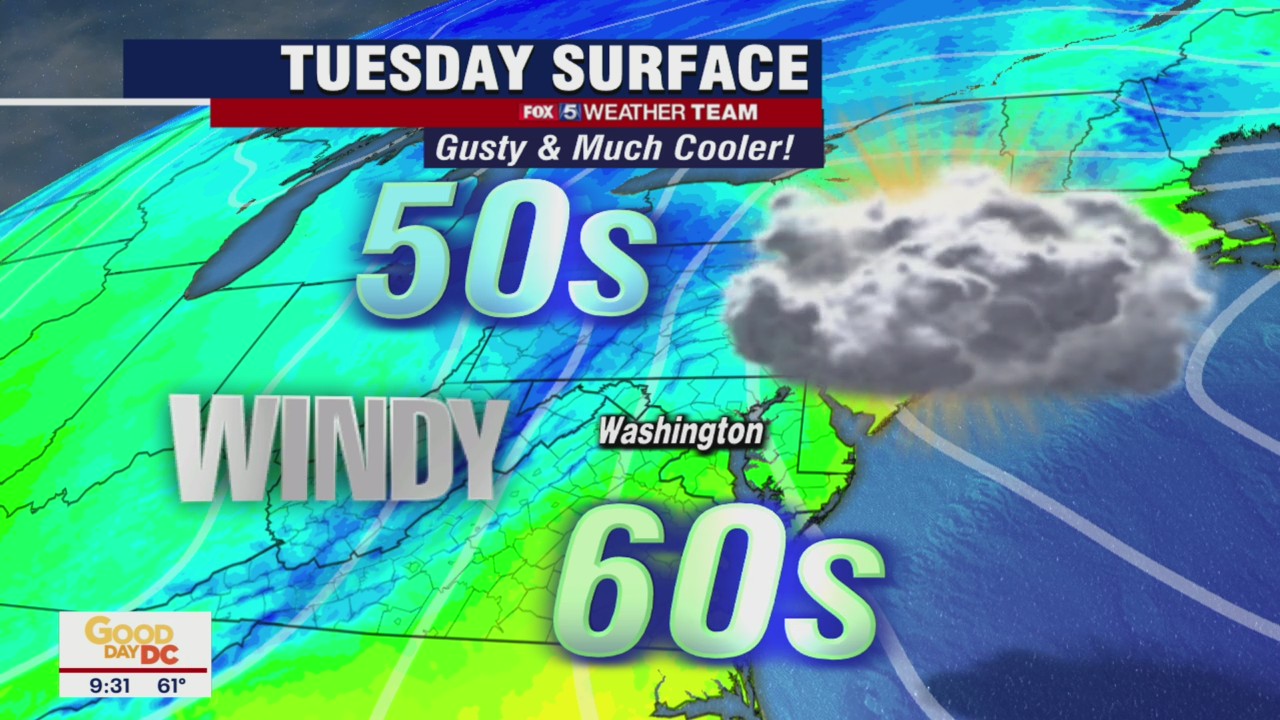 FOX 5 Weather forecast for Tuesday, October 26