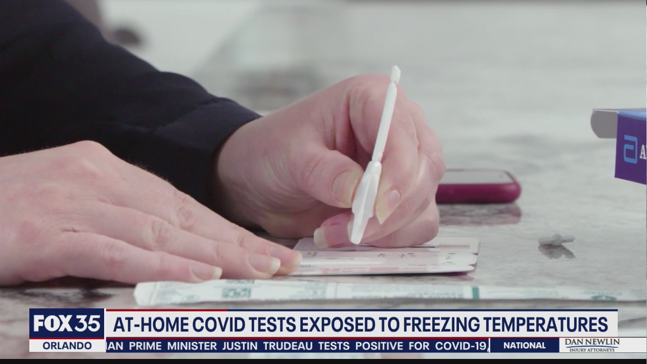 At-home COVID tests exposed to freezing temperatures