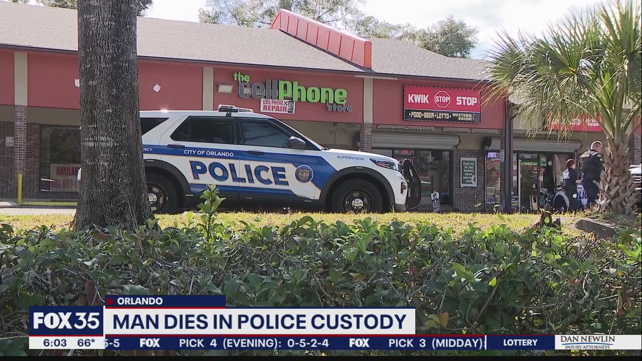 Man dies in police custody, authorities say | FOX 35 Orlando