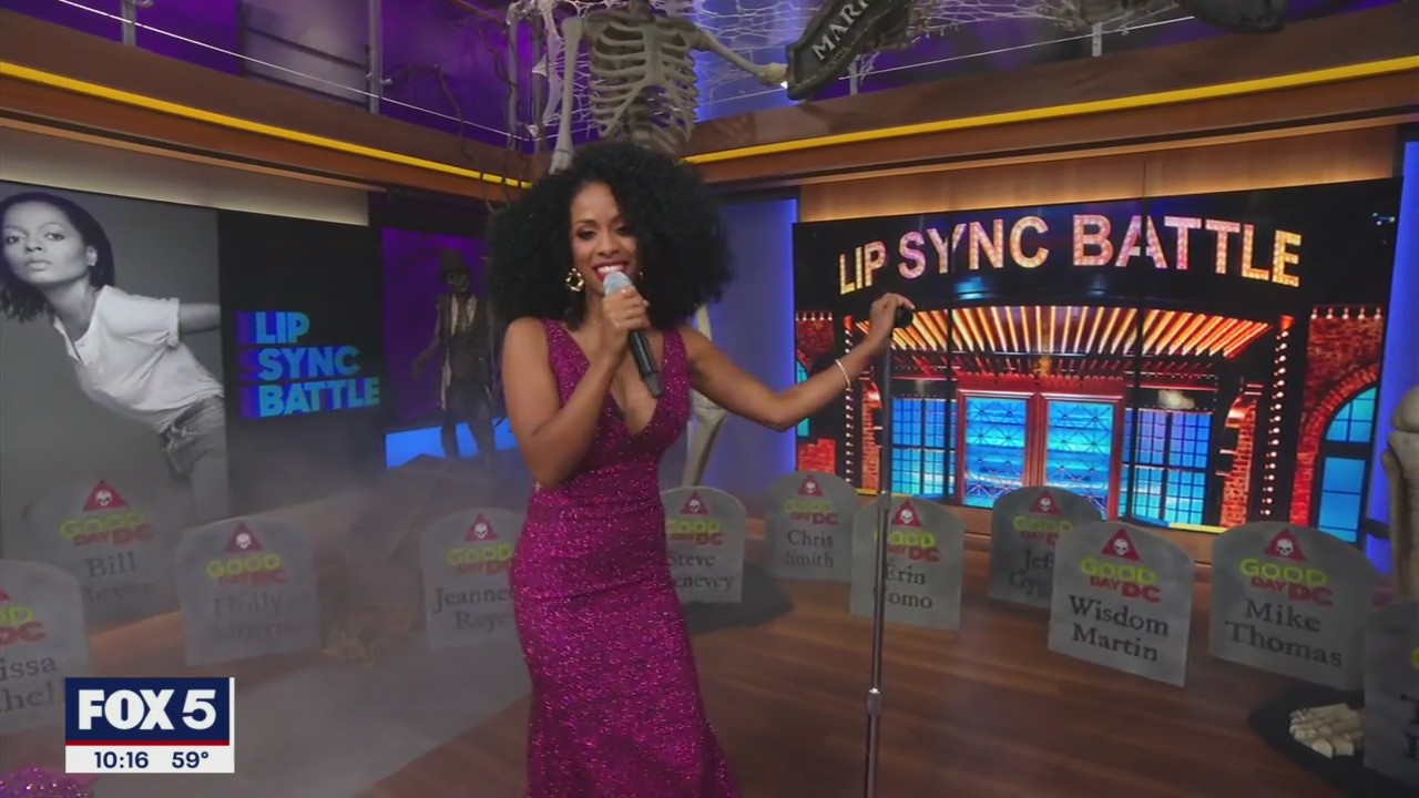 Diana Ross a.k.a. Jeannette Reyes lip syncs on Good Day DC!