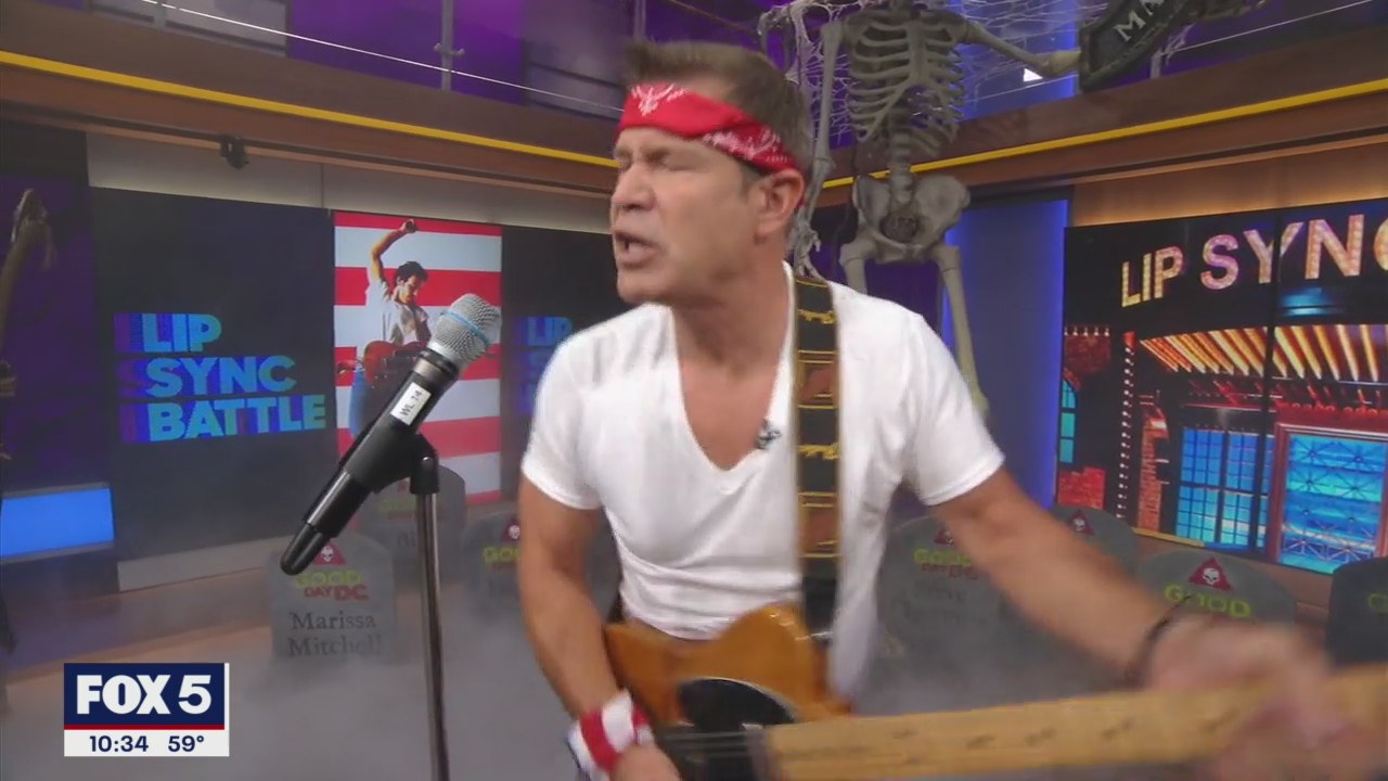 Bruce Springsteen a.k.a. Steve Chenevey rocks out on Good Day DC