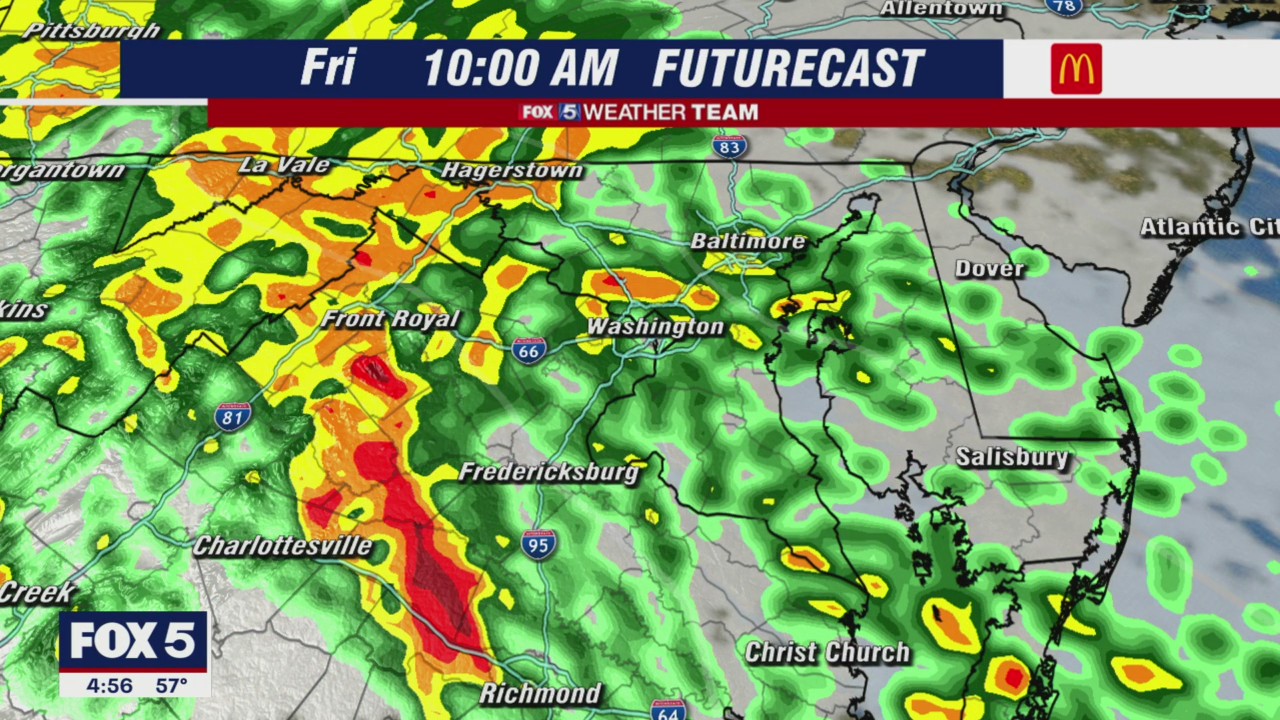 FOX 5 Weather forecast for Friday, October 29