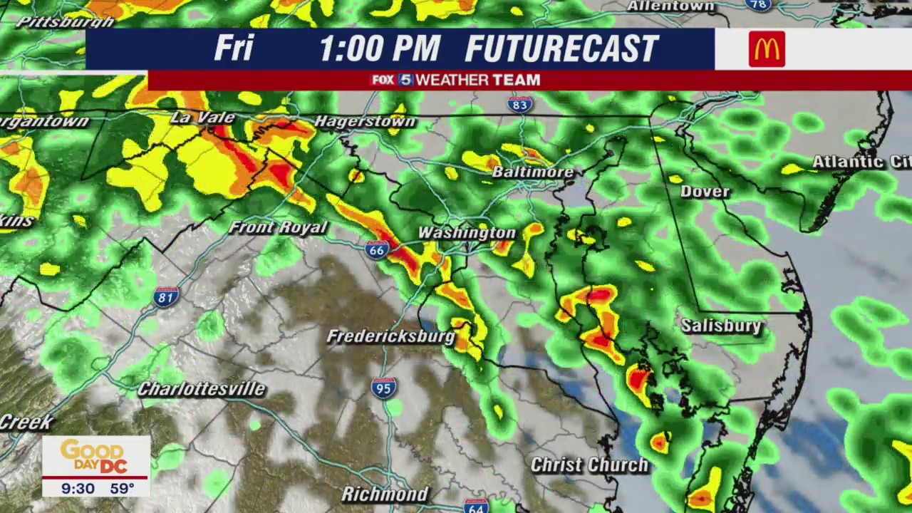 FOX 5 Weather forecast for Friday, October 29