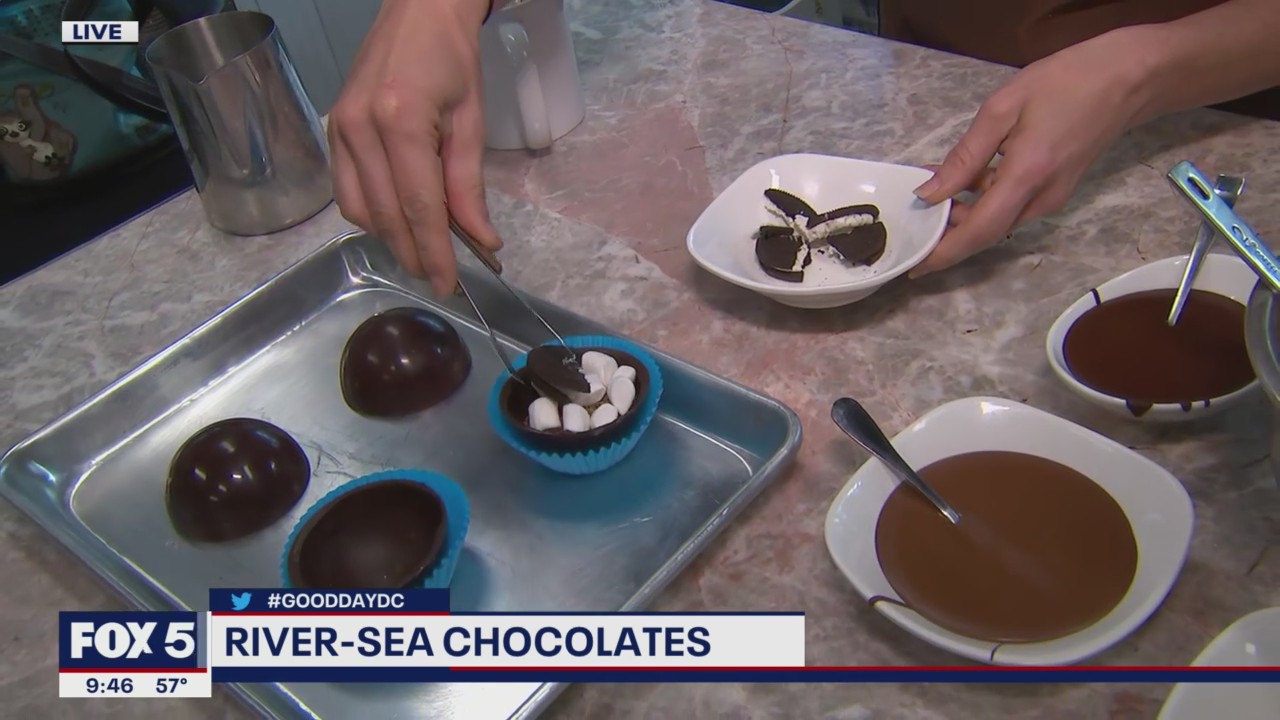 Making treats with River-Sea Chocolates!