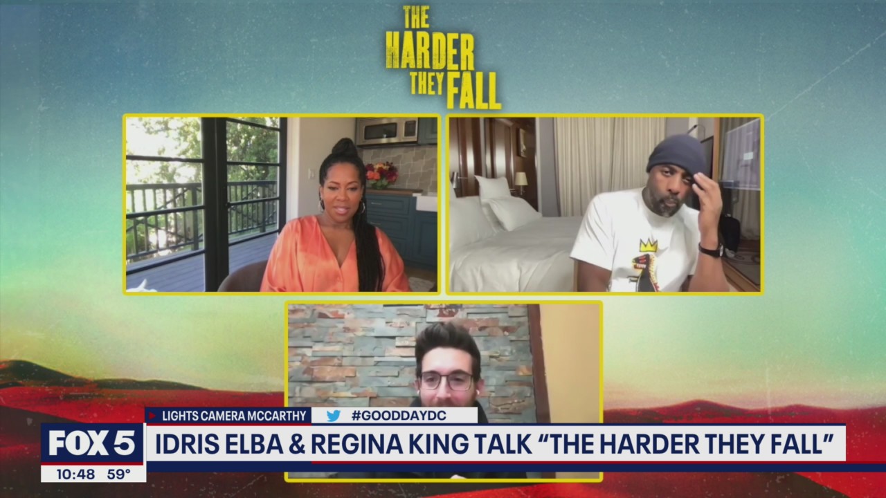 Idris Elba, Regina King talk new Netflix film The Harder They Fall