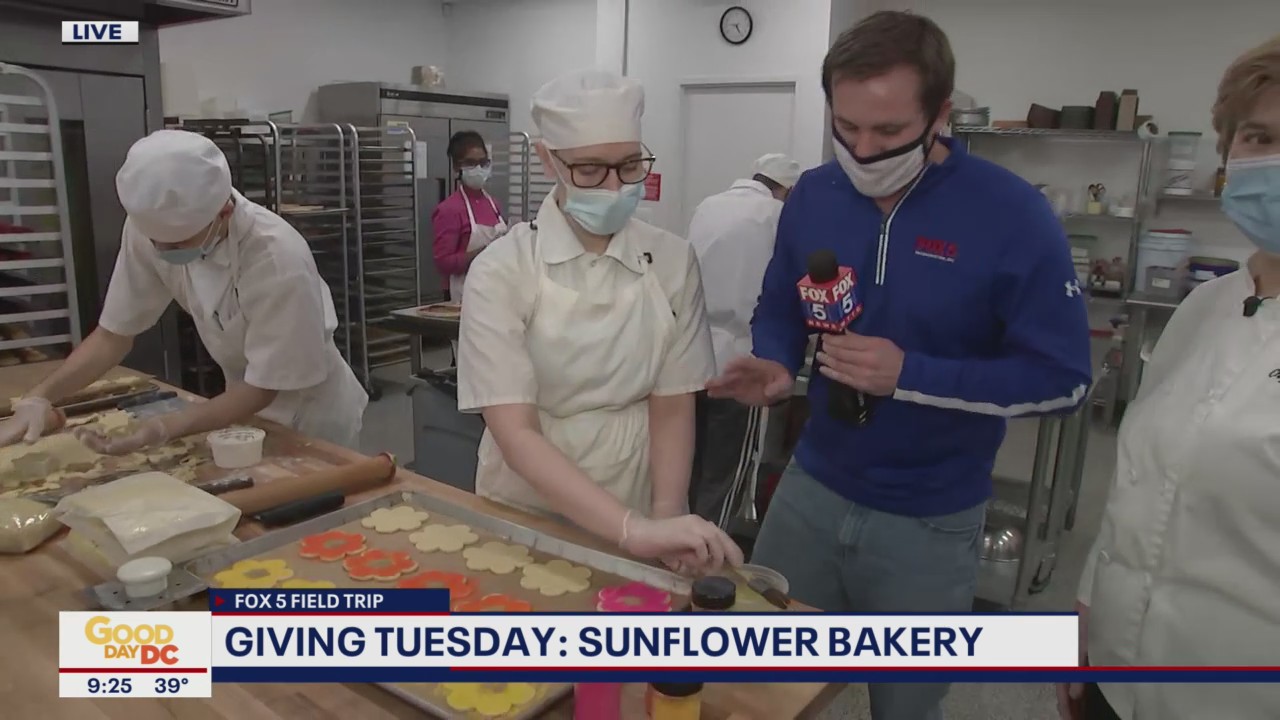 Giving Tuesday: Making cookies at Sunflower Bakery
