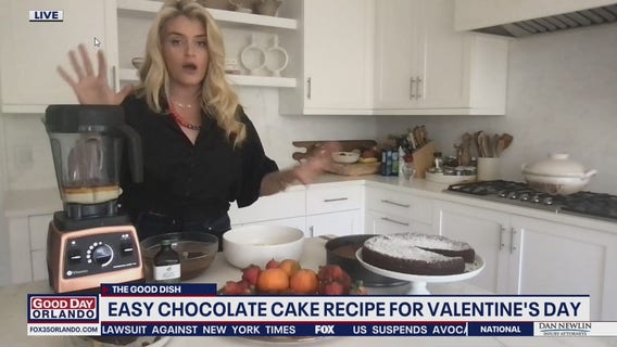 Easy chocolate cake recipe for Valentine's Day