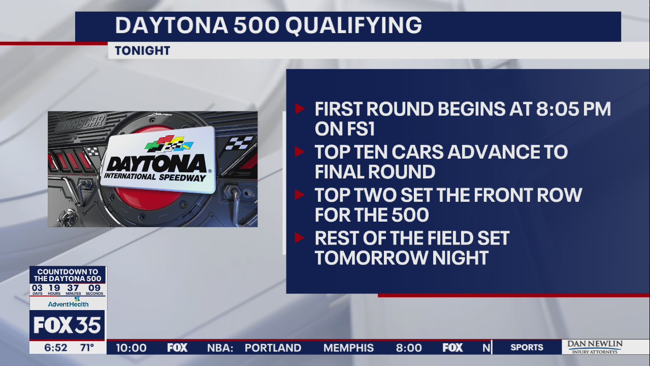 Daytona 500 qualifying races Wednesday night