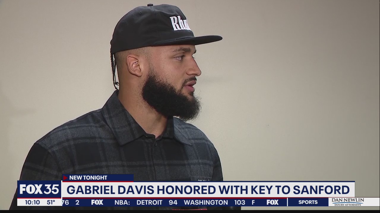 Sanford honors Buffalo Bills' Gabriel Davis with key to city