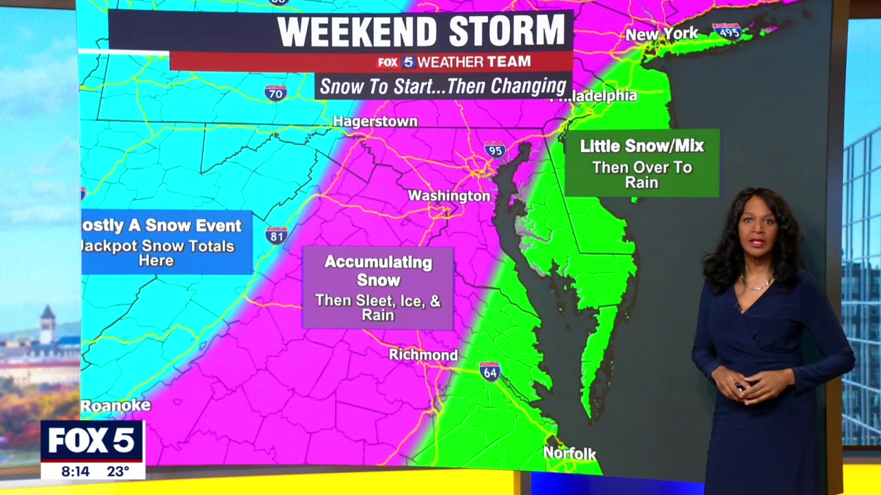 Winter storm: What to expect in the DC region this weekend
