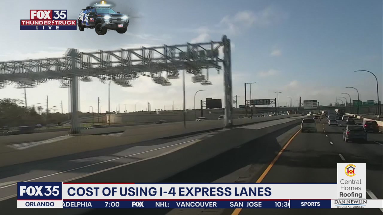 Cost of using I-4 Express lanes