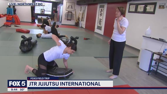 FOX 5 Field Trip: Women's Self Defense Class demo at JTR Jujutsu International