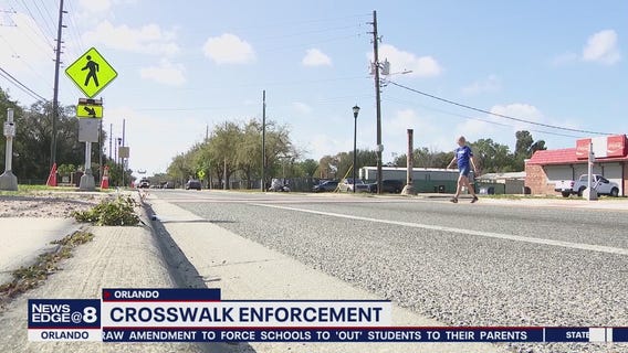 Crosswalk enforcement in Orange County