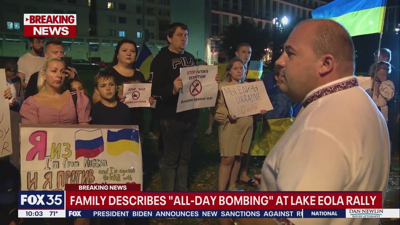 Lake Eola rally held to support Ukraine