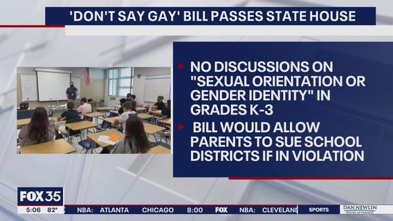 Florida House backs schools bill on sexual orientation, gender identity