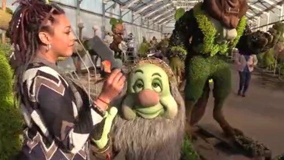 Behind-the-scenes of EPCOT's spring flower fest