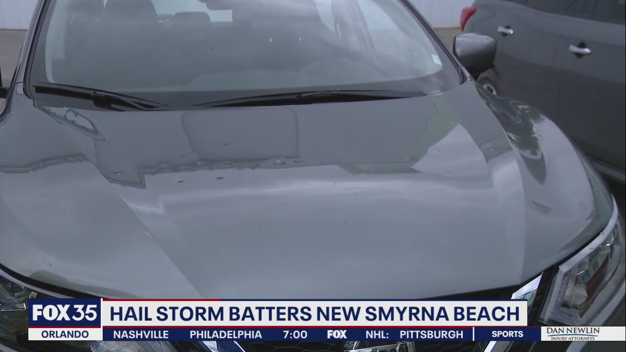Hail storm batters New Smyrna Beach