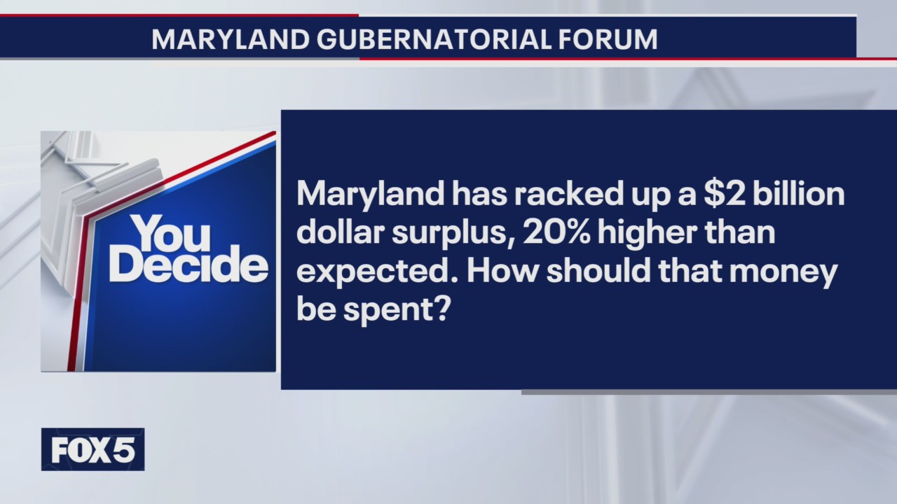 MD Governor Forum: Candidates' positions on Maryland finances