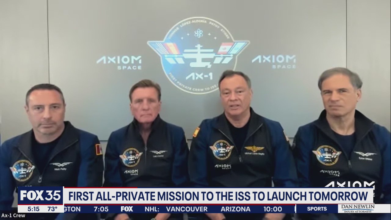 Axiom Space mission to ISS planned for Friday