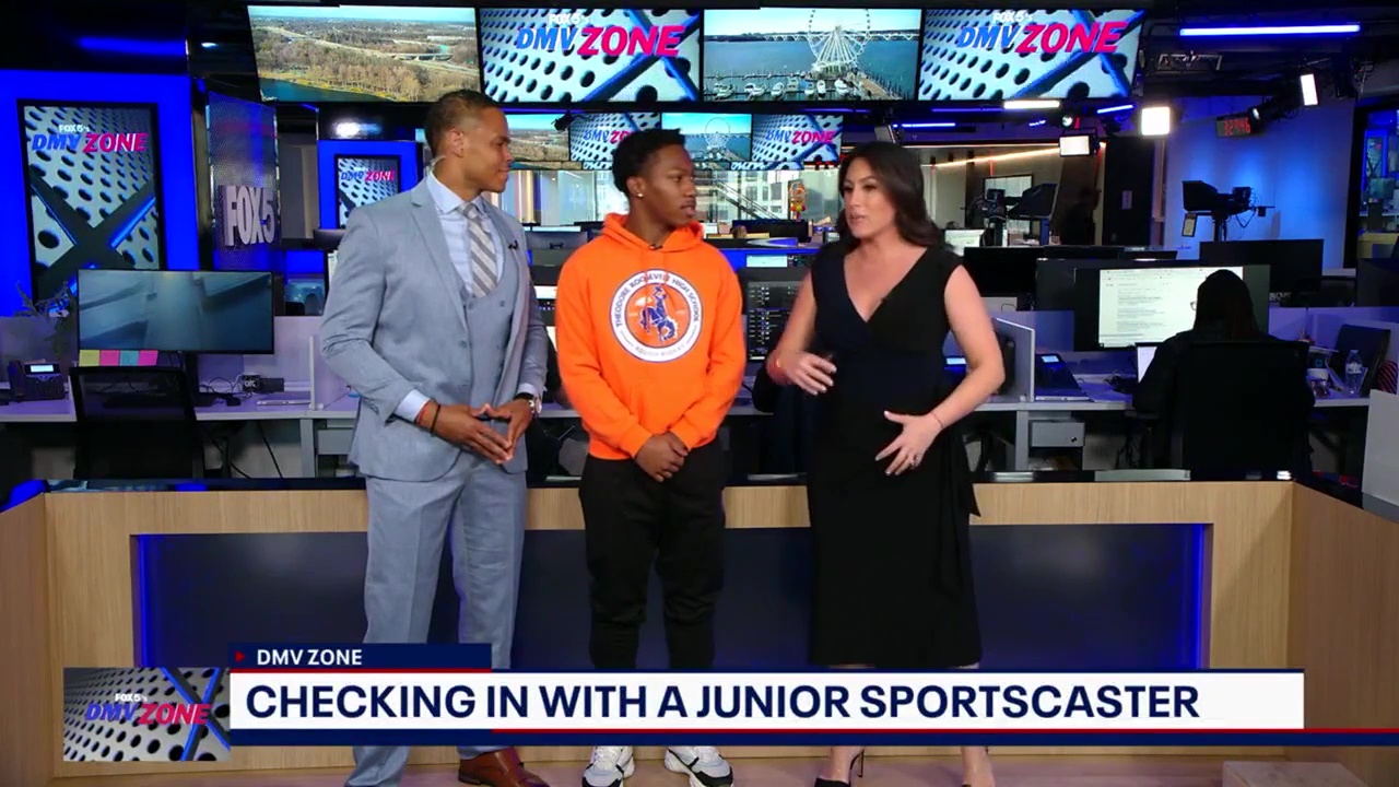 Checking in with FOX 5 junior sportscaster Jason Collins Jr.