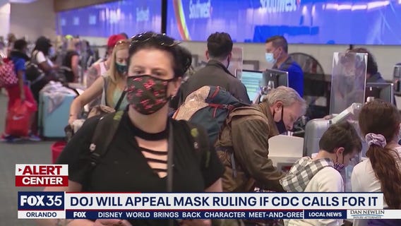 DOJ will appeal mask ruling if CDC calls for it