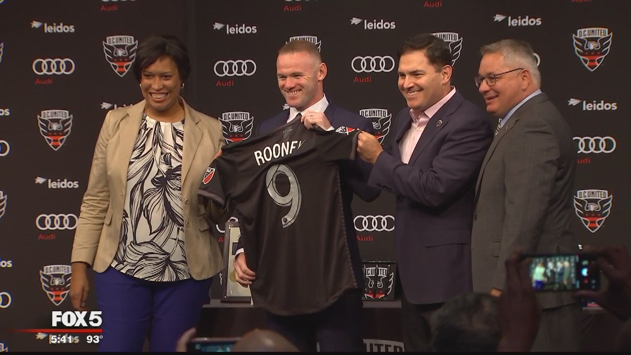 DC United introduces English soccer star Wayne Rooney