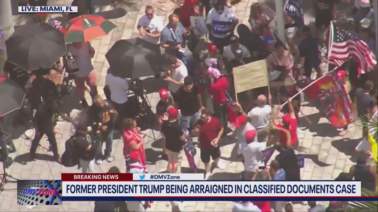 Trump being arraigned in classified documents case