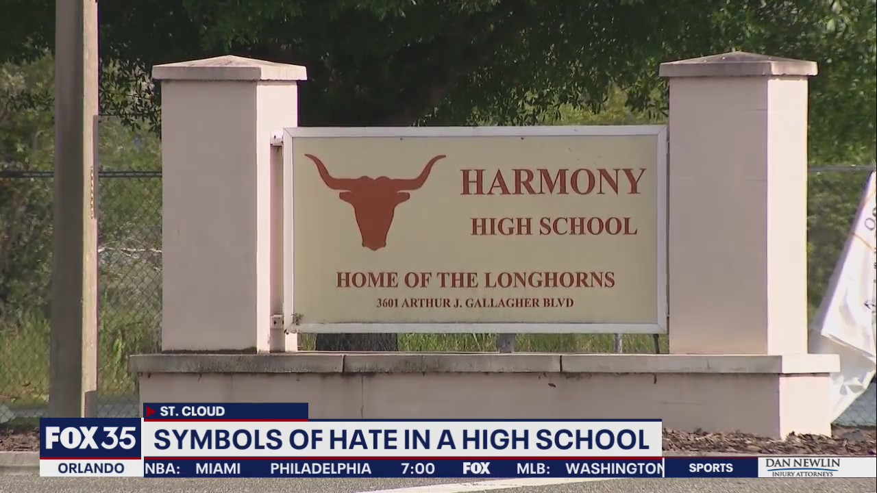 Symbols of hate in a hate school, parents say