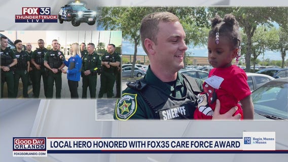 FOX 35 Care Force: Orange County deputy honored for saving baby from burning apartment building