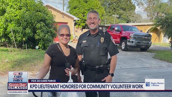 FOX 35 Care Force: Kissimmee police lieutenant honored for volunteer work with children
