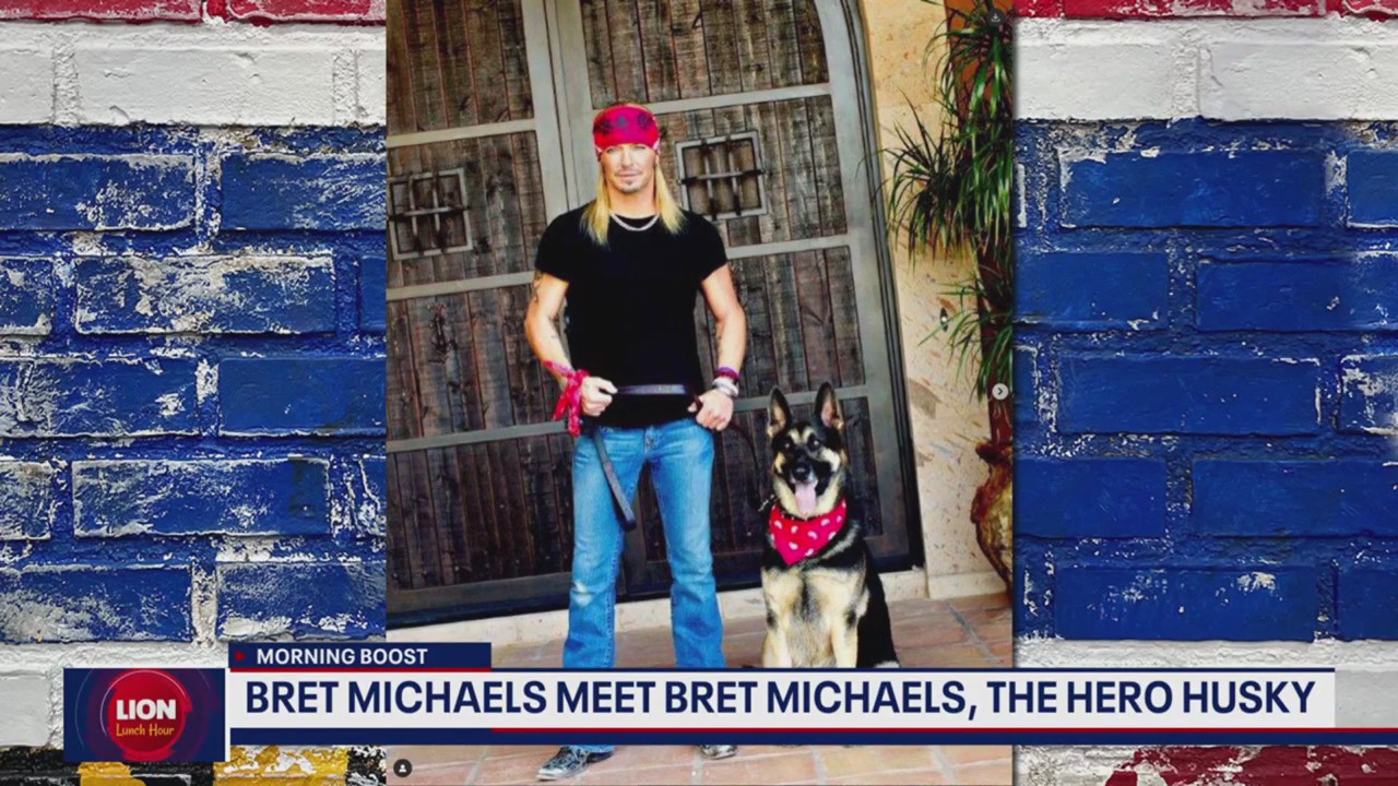Bret Michaels meets Bret Michaels the husky