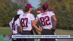 Commanders prep for game against Eagles