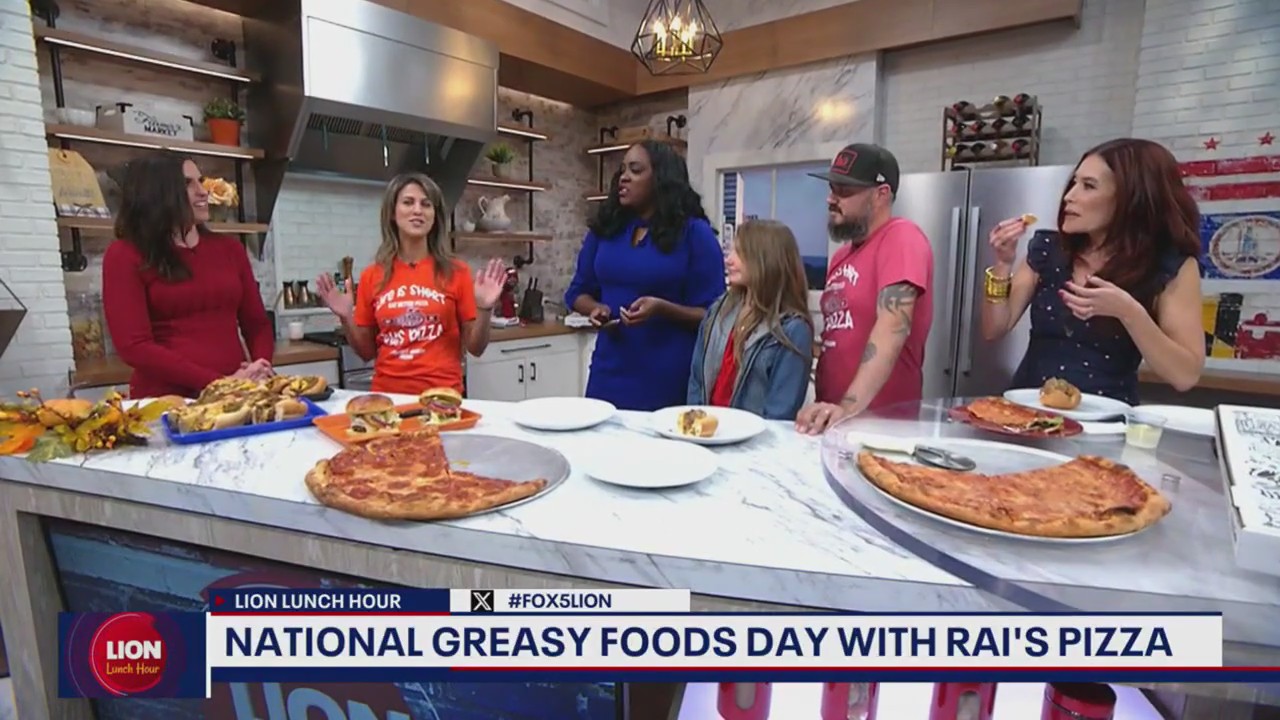 National Greasy Foods Day with Rai's Pizza