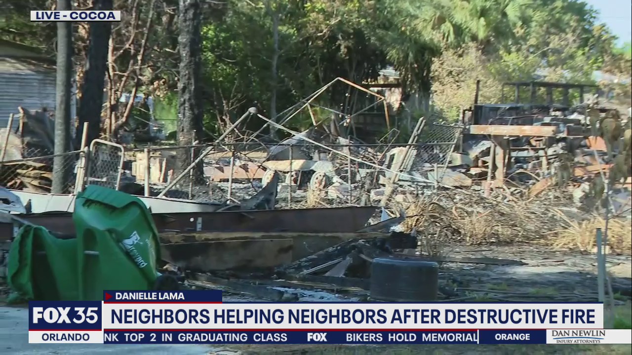 Cocoa residents cleaning up after destructive fire | FOX 35 Orlando
