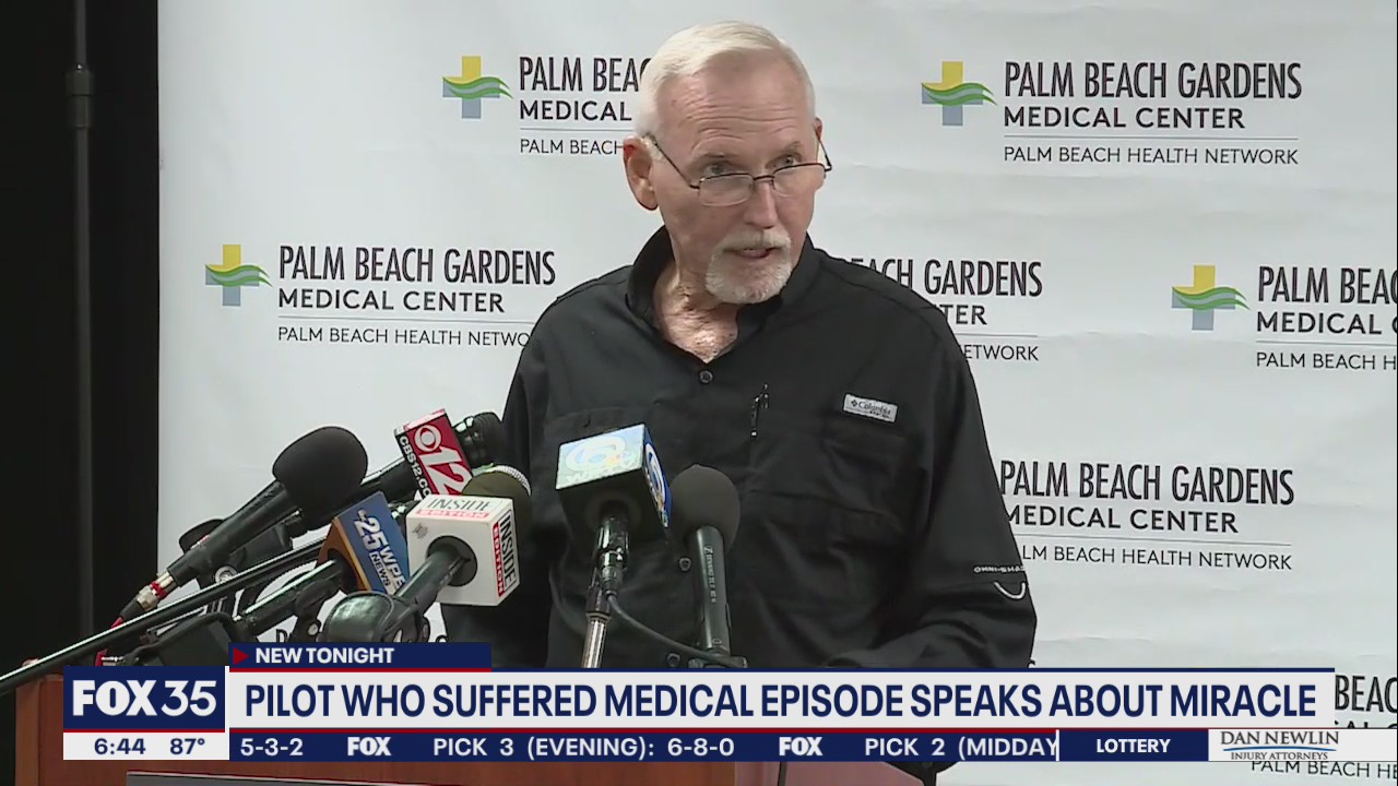 Pilot who suffered medical episode during Florida flight speaks about miracle