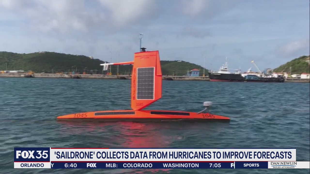 Saildrones collect data from hurricanes to improve forecasts