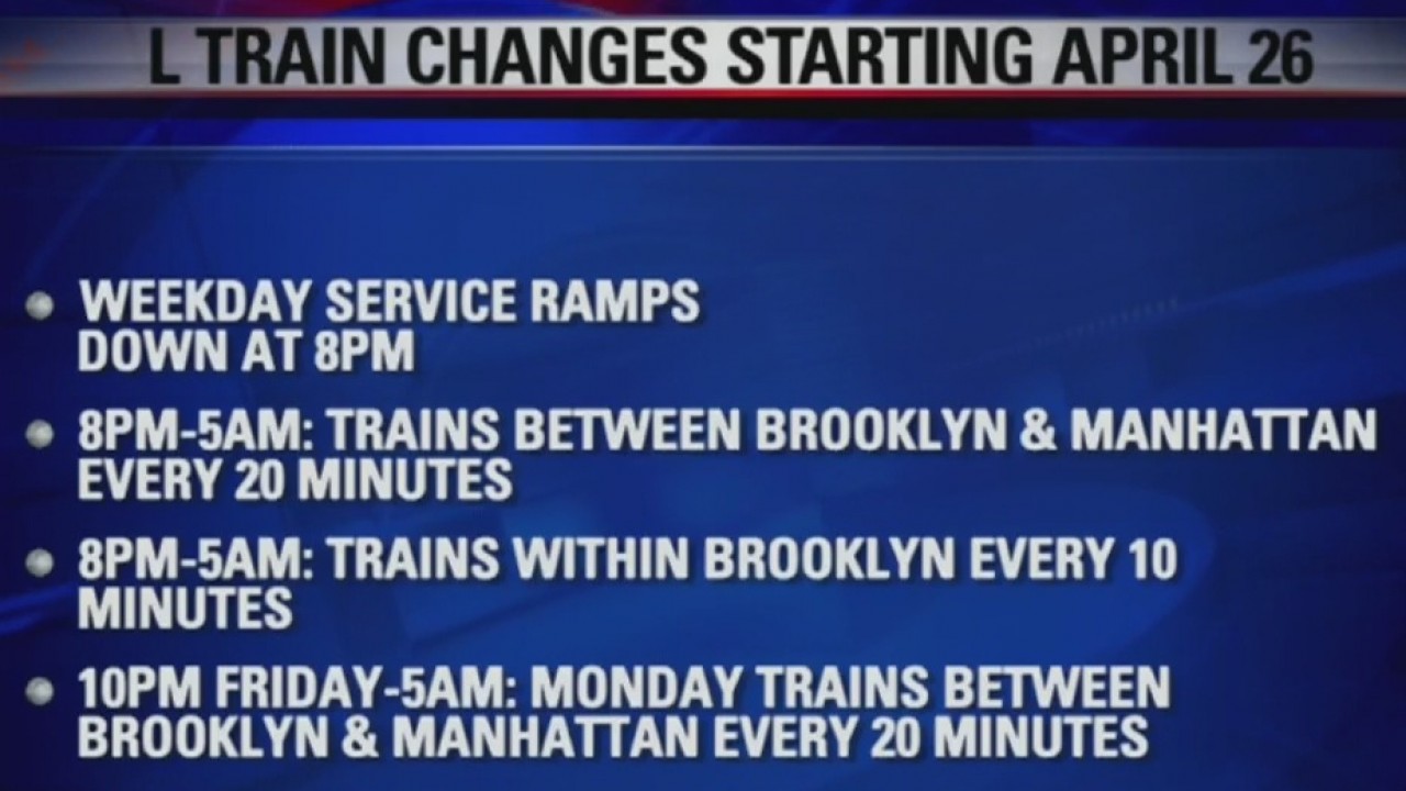 L-train rehab service changes