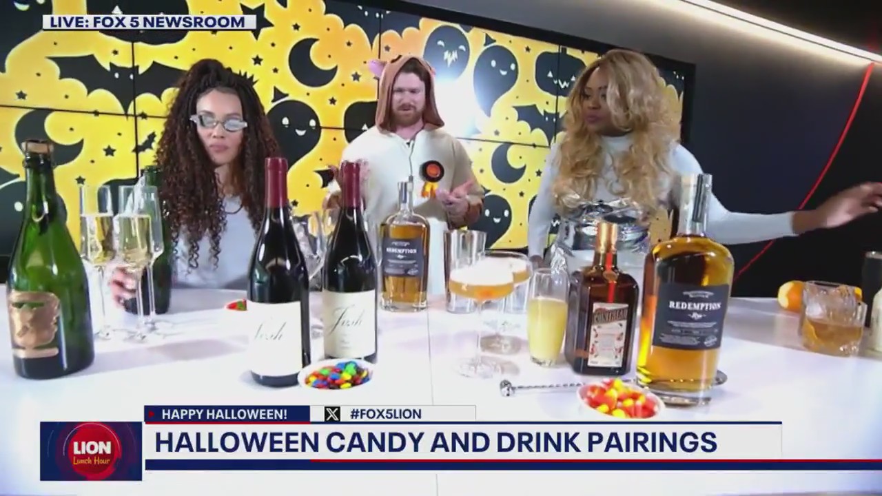 Halloween candy and drink pairings