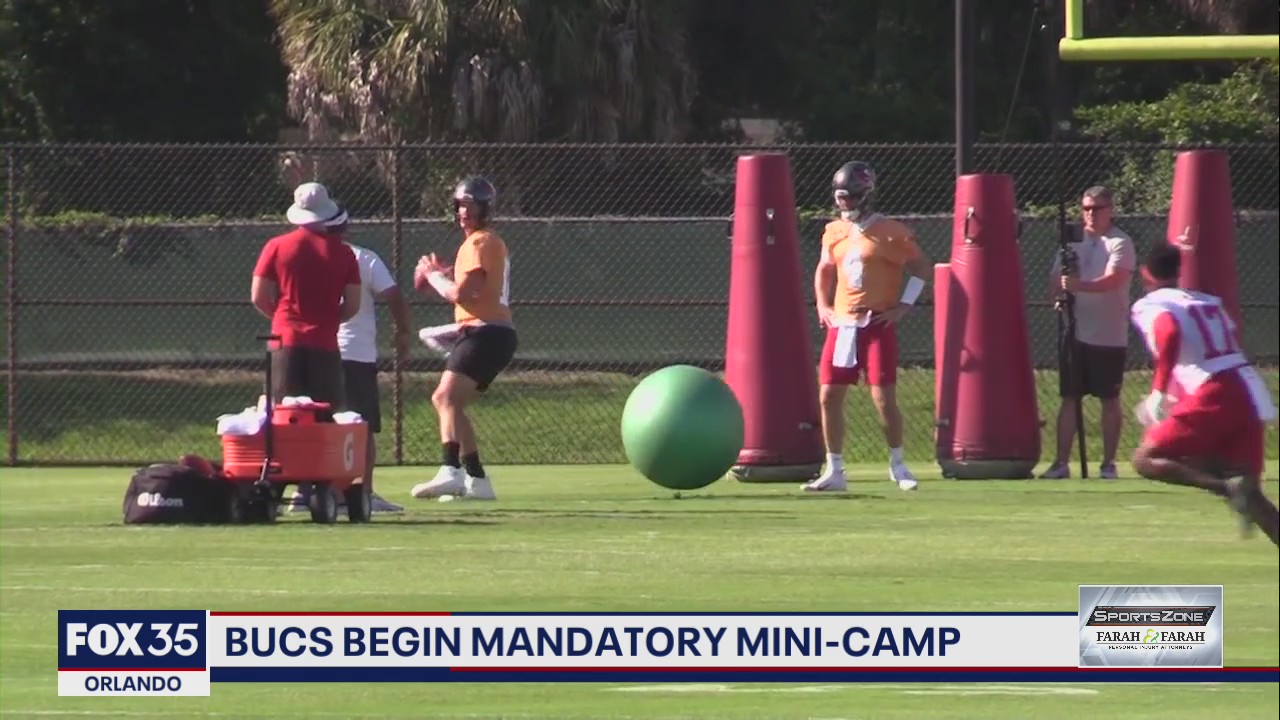 'Un-retired' Tom Brady attends Bucs mini camp