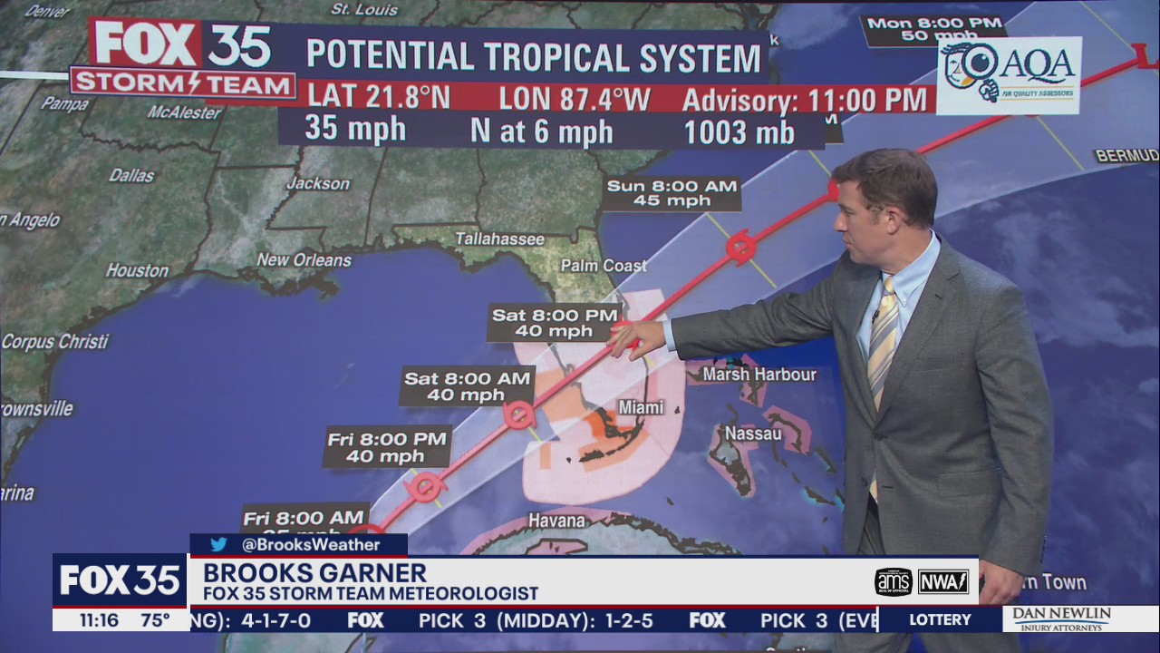 Tracking the Tropics: Path of potential tropical system shifts south
