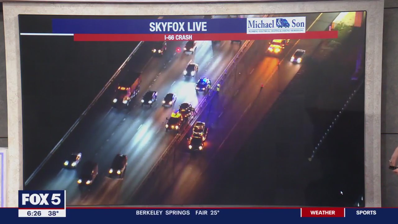 Multi-vehicle crash causes delays on I-66 in Fairfax County | FOX 5 DC