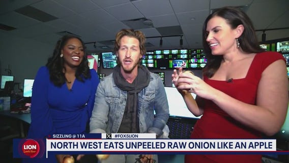 North West sparks conversation after eating raw onion like an apple