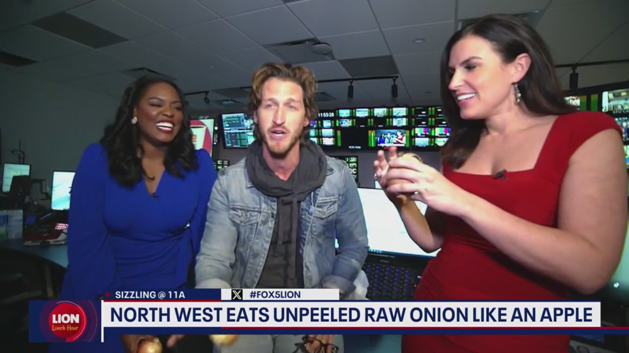 North West sparks conversation after eating raw onion like an apple